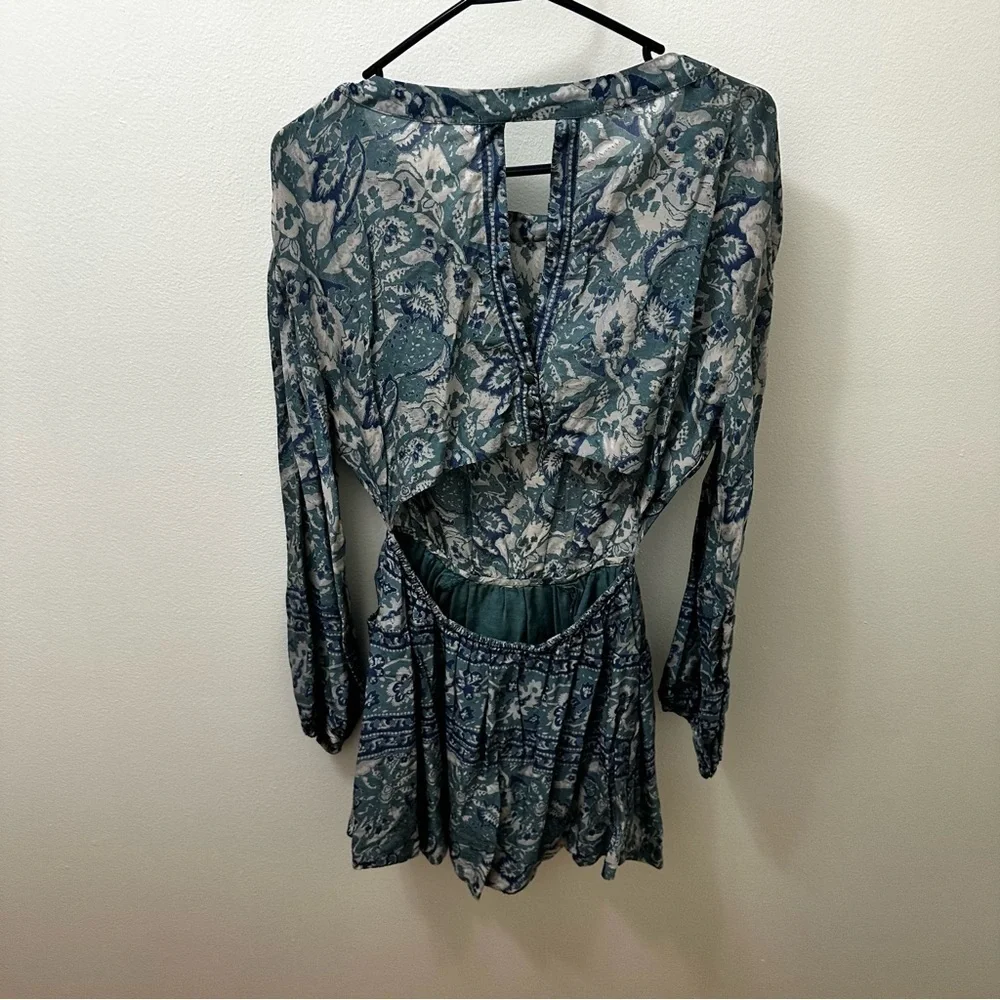 Free People Sliver Sun Printed Tunic Dress Size XS